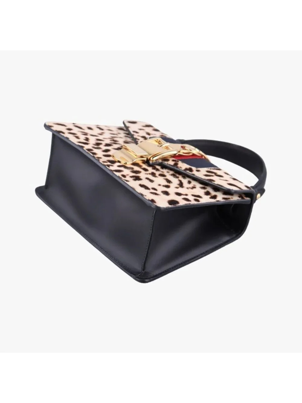 Gucci Sylvie Multicolor Calf Hair Shoulder Bag